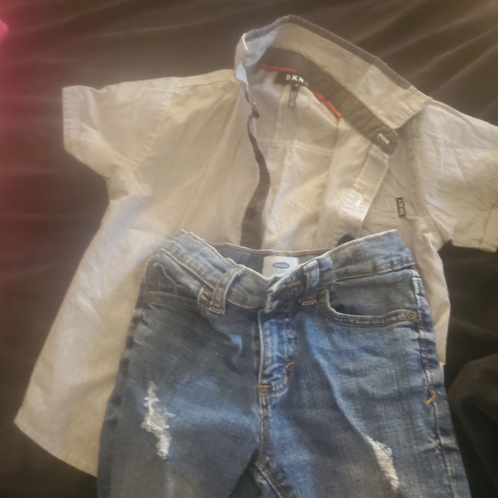 Dkny  shirt and children place shorts